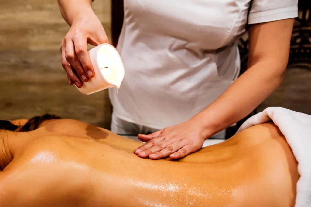 What is a massage candle used for?